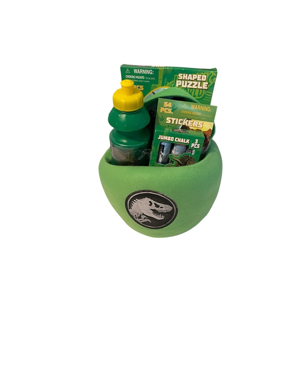 Easter basket Green Reptile-Themed Accessory Kit with Dino Egg Holder